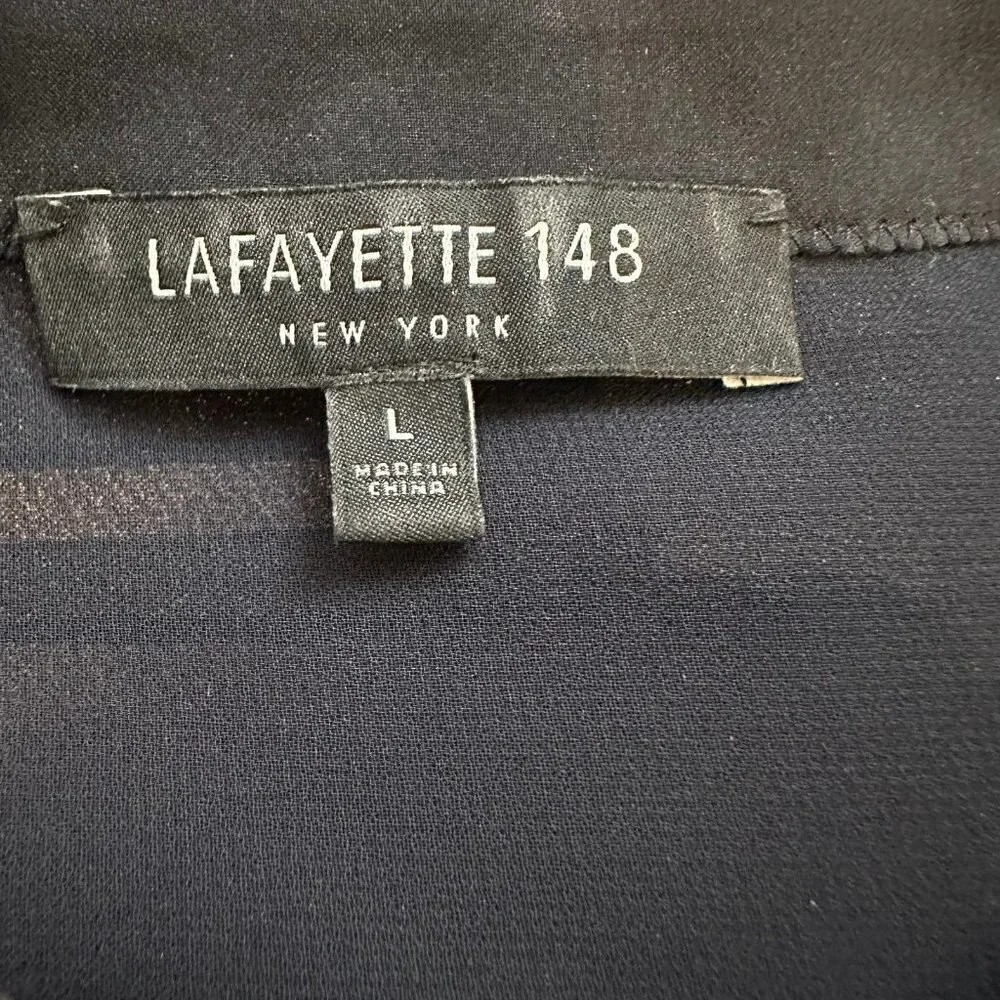 Lafayette 148 New York Brayden Stripe Blouse - Picture 5 of 10